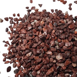 Decorative Red Gravel,Small Size 1/4 Inch Nature Pebbles for Indoor Plant Pots,Garden Decor,Aquarium Landscaping (red, 5LB)