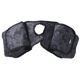 Tough 1 Nylon Horn Bag in Prints, Tooled Leather Black