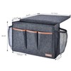 Zafit Bedside Caddy, Large Size Storage Organizer with 8 Pockets