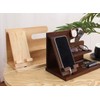 Natura Style Wooden Smartphone Stand, Tabletop, Shelf, Glasses Stand, Small