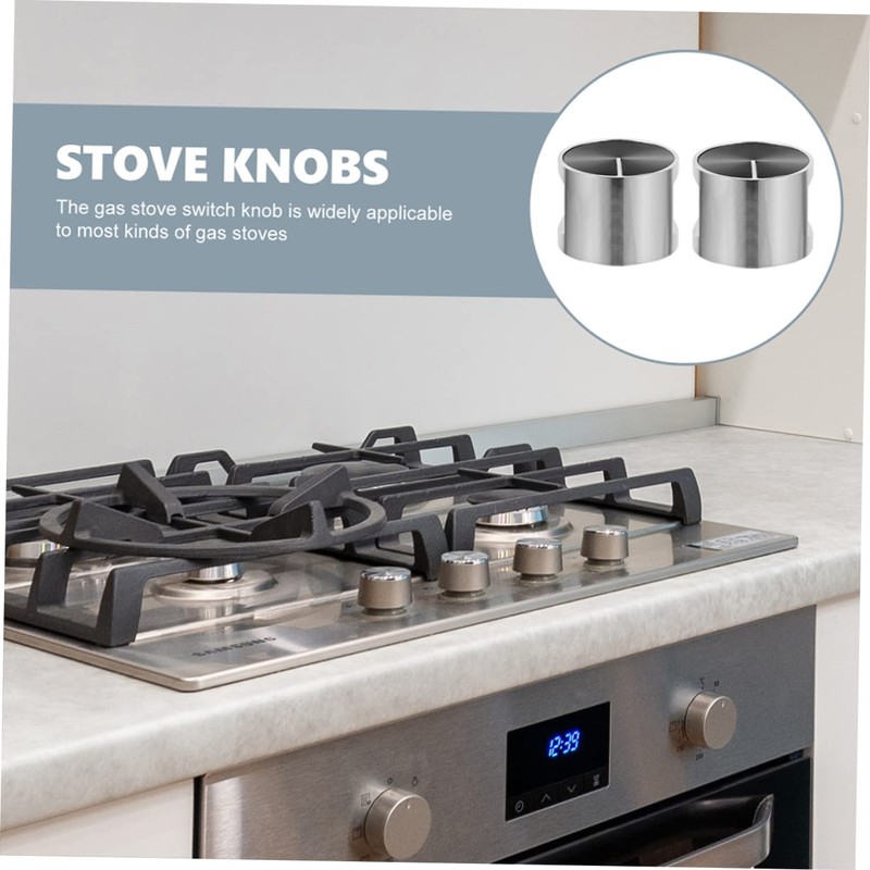 TEHAUX Stove Knob Replacement Button 3pcs Gas Stove Knobs Easy