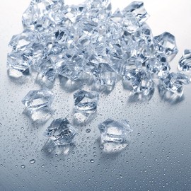 Crushed-Ice Food Dummy 20-30 mm Fake Crushed Ice Cube Decoration Crushed Ice Cube Lifelike Crushed Ice