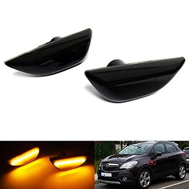 RZG 2 x Black Side Indicators LED Side Indicator for 2012-2019 Mokka Mokka X Trax