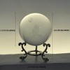 Ahantper 3.15"/80mm Crystal Ball with Stand, Modern Home Decor Gift
