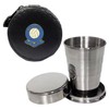 Knight 2oz Collapsible Drinking Cup with Leather Reading Football Club Case