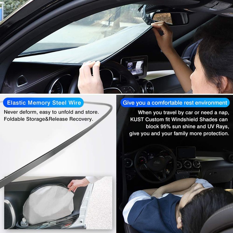 KUST Windshield Sun Shade for Honda Accord Sedan 2018-2022 Sunshade
