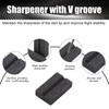 ASelected 12 Pack Dart Sharpener, V-Sharp Sharpening Stone Darts Sharpener