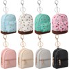 Hsei 8 Pcs Mini Backpack Keychain Coin Purse Tiny Key