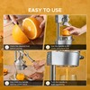 CO-Z Manual Citrus Juicer, Commercial Grade Cast Iron Orange Juicer,