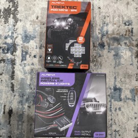 Alpena 2PK Alpena TrekTec New LED Pod Spotlight MR12, +wireless Install Kit With Remote