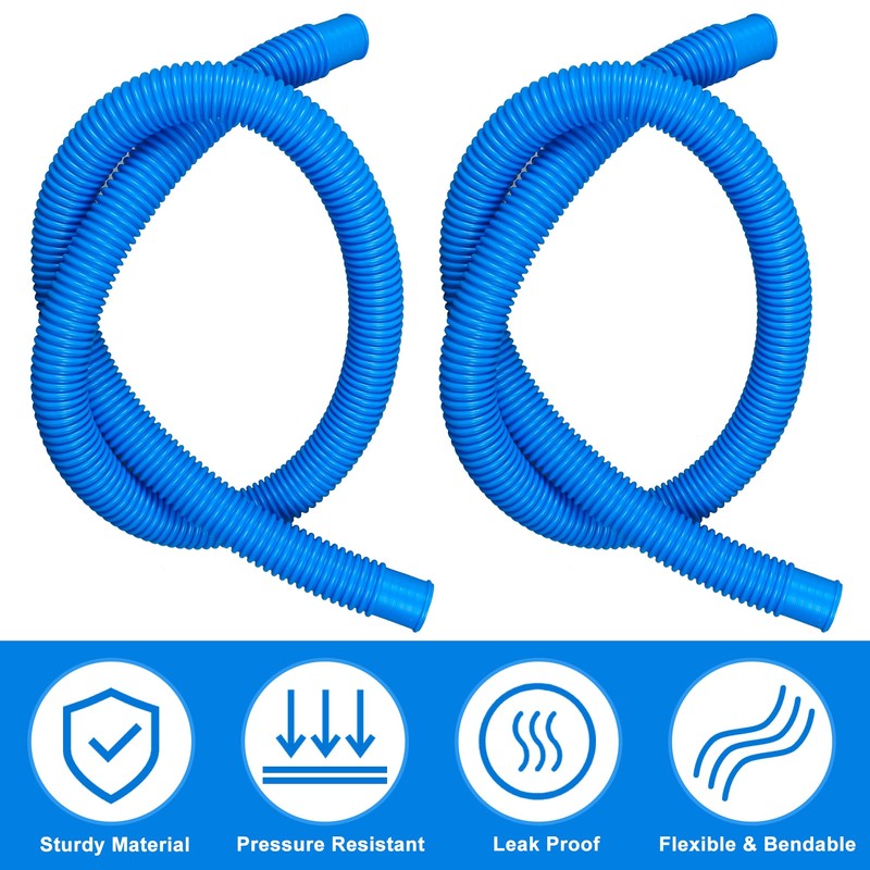 4 Pack Pool Hoses for Above Ground Pools 1.25" x