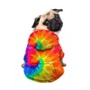 Howilath Dog Hoodie Dog Sweaters with Hat, Tie-dye Rainbow Soft