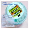 Crackle Globe Desk Night Mood Light Ball Lamp, Steay on