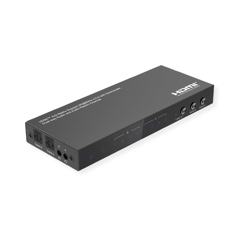 VALUE 4K HDMI Matrix Switch 4x2 with Remote Control