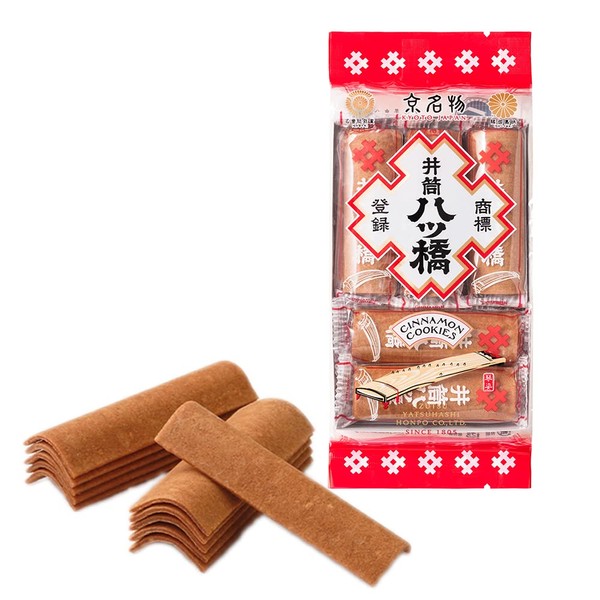 Kyoto Specialty Izutsu Yatsuhashi, 30 Sheets (3 x 10 Bags)