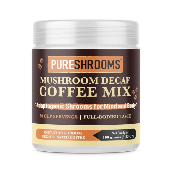 PureShrooms Mushroom Coffee (Adaptogenic Decaf II, 100 Gramos)