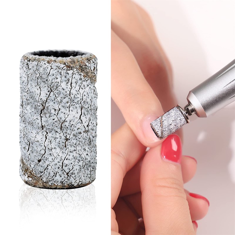 NMKL 100Pcs Zebra Sanding Band Pieces Grinding Polisher Files Nail