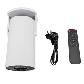 Portable Projector HD 4K 2.4 5G WiFi Bluetooth 5.0 180 Degree Rotation Automatic Correction Round Mini Smart Projector for Home Outdoor AU Plug