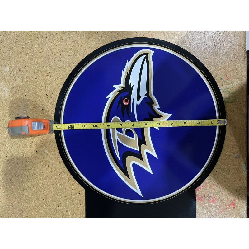 Baltimore Ravens Metal Flange Sign