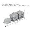 Baby Teeth Organizer Elephant Carriage Keepsake Box Metal Collection Container
