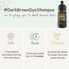 Dark Brown Hair Dye Shampoo 400ml- 100% Grey Coverage in