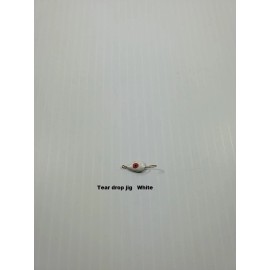 Unbranded Tear drop ice fishing jigs - Tear Drop Jig  White $1.25 ea