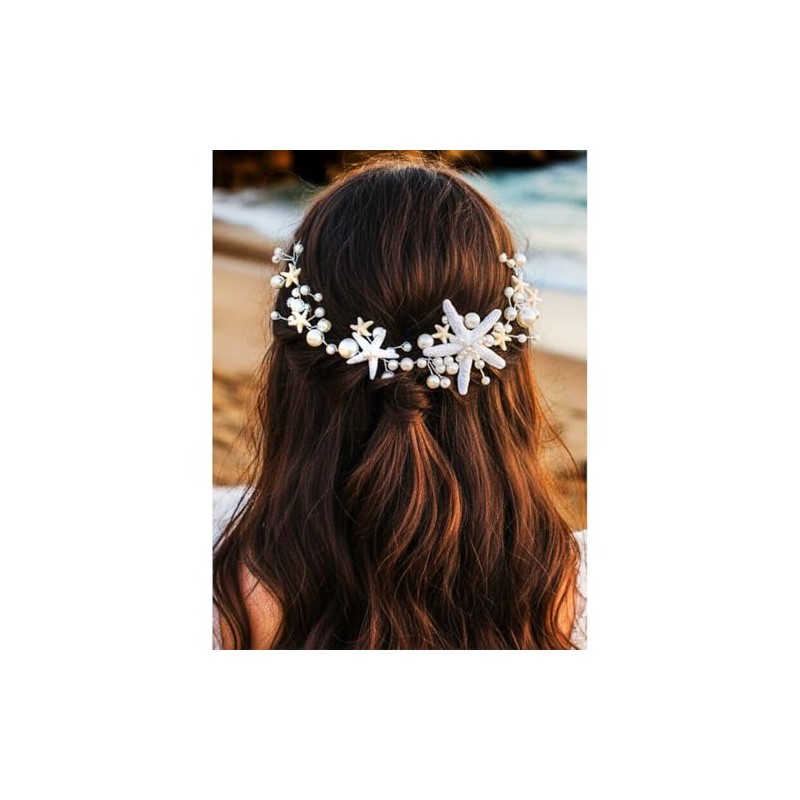 GORAIS Diadema de Novia con Forma de Estrella de Mar,