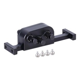 Transfer Case with Reverse Shaft for 1/10 LCG RC Crawler SCX10 Chassis DIY Ugrade Parts (Black)