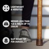 Brazos Handcrafted Wood Walking Stick, Twisted Oak, Hitchhiker Style Handle,