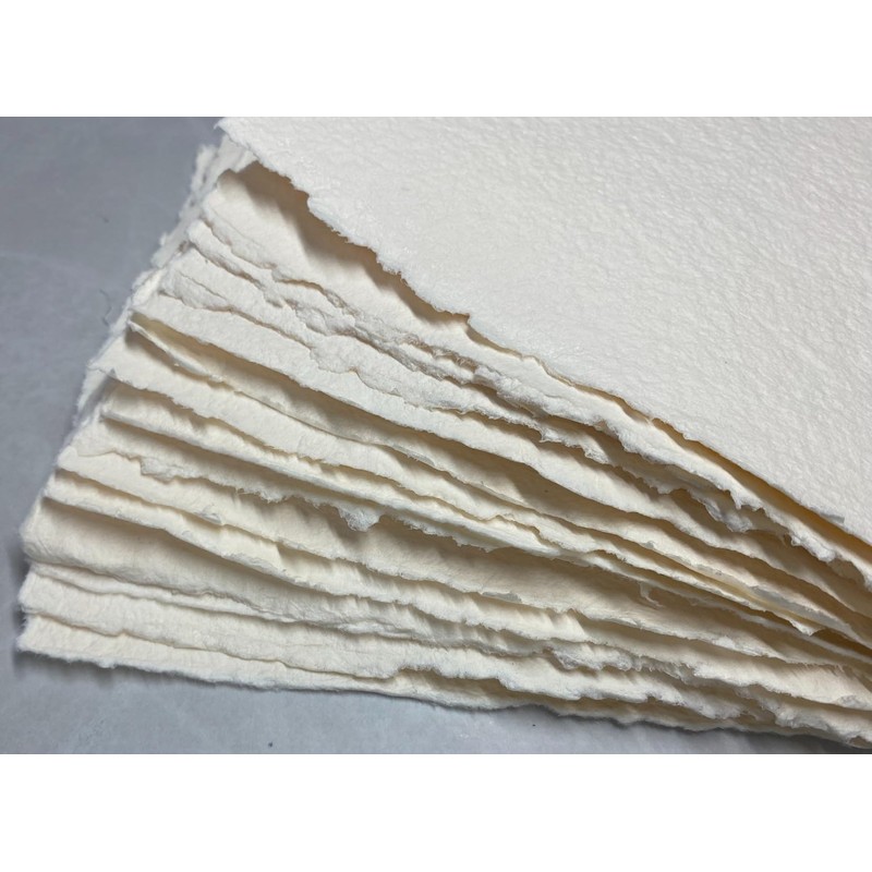 Ultra Thick Handmade Watercolor Paper with Deckle Edge - 500GSM