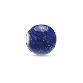 Thomas Sabo K0071-592-1 Women's Bead Lapis Lazuli Karma Beads 925 Sterling Silver, Sterling Silver, Lapis Lazuli
