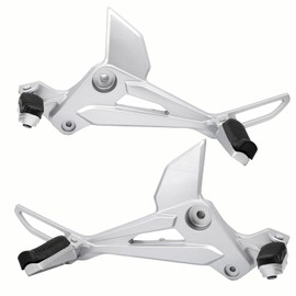 Minho 1 Pair of Motorcycle Foot Pegs in Aluminum Alloy Material Compatible with Honda Grom MSX 125 SF 2013-2016