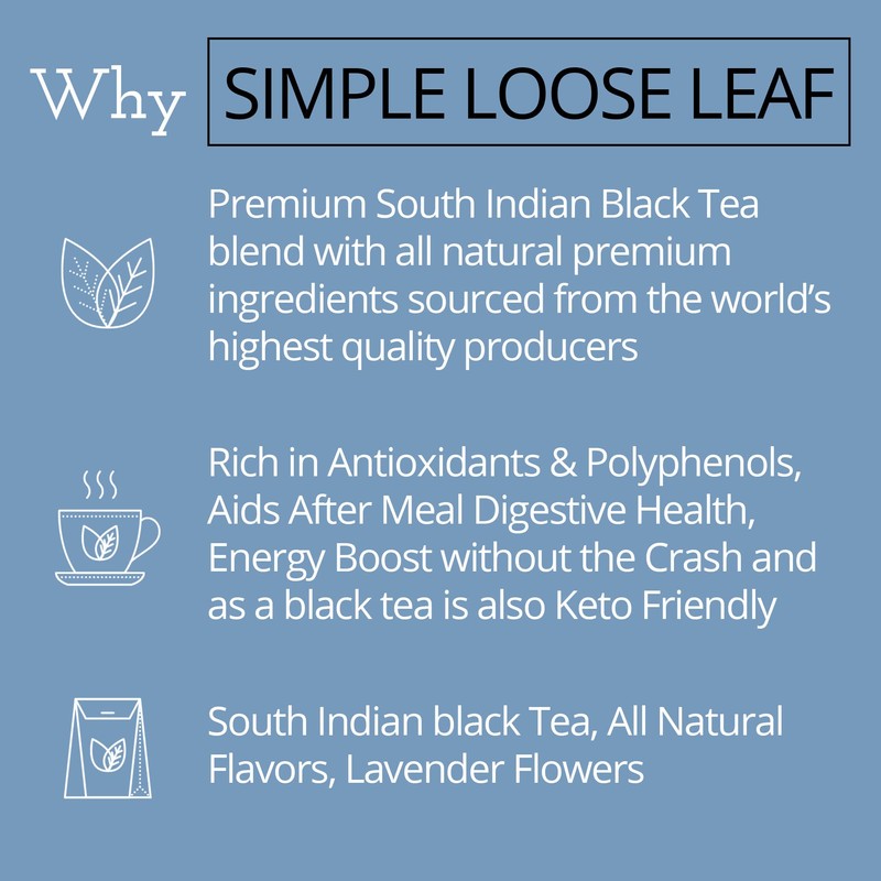 Simple Loose Leaf Blue Lady Grey Tea - Premium Loose