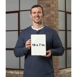 ComplianceSigns.com Vertical Local Alarm Only in Case of Fire Call 911 Sign, 10x7 inch Plastic for Fire Safety/Equipment, Made in USA