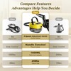 Steam Cleaner, 3-Level Adjustable Handle with 16 Accessories, Portable