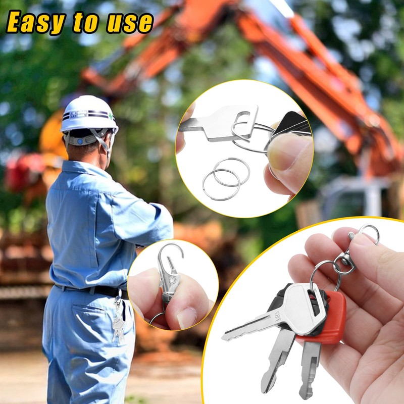NVGFTG 18-Piece Construction Machinery Key Set Replacement Ignition Key Set
