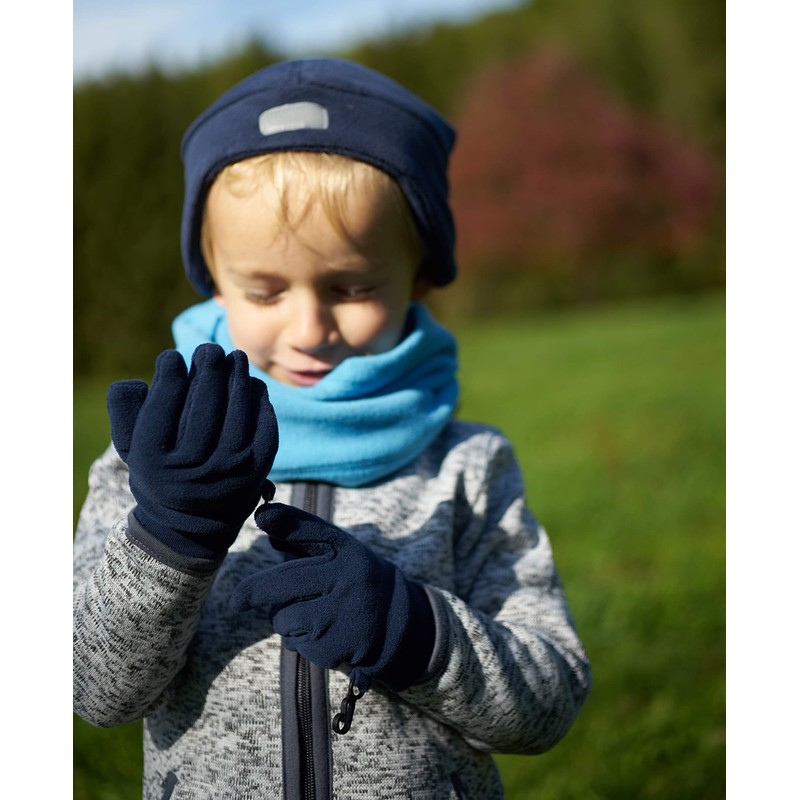 Playshoes Kids’ Unisex Winter Gloves (Uni) - navy, size: 3
