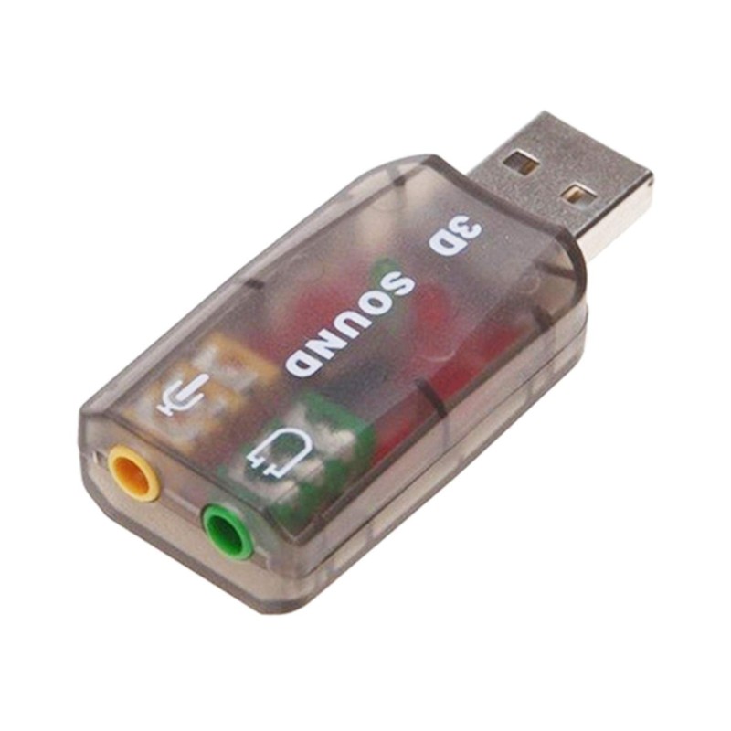 OUOU - Adaptador de sonido USB (3 unidades) de 3,5