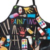 PXTIDY Painting Apron Paint Artist Apron with Pockets Waterproof Artist
