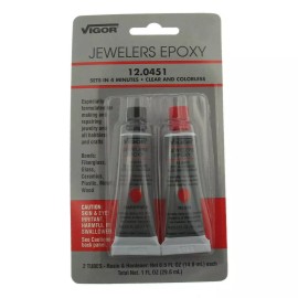 Vigor Jewelers Epoxy 2 Part Resin & Hardener Clear & Colorless Sets In 4 Minutes