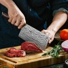 Sunnecko 7 Inch Cleaver Knife, High Carbon Stainless Steel Chinese