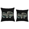 Kuhli Loach Fish Lover Freshwater Aquarium Fish Throw Pillow