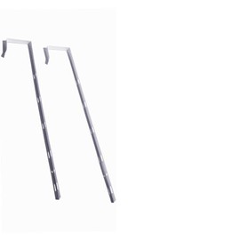 YUMMIS 2 PCS Adjustable Over The Door Mirror Hanger (White)