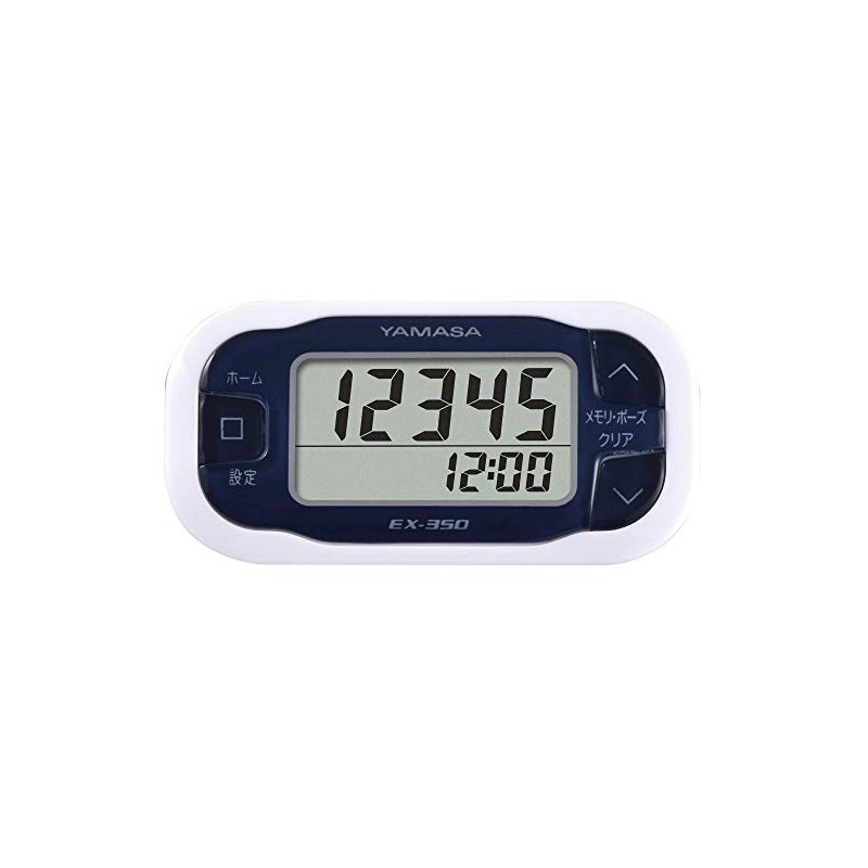 YAMASA EX-350N Pedometer, Pocket Manpo, Easy Kumapo, Navy