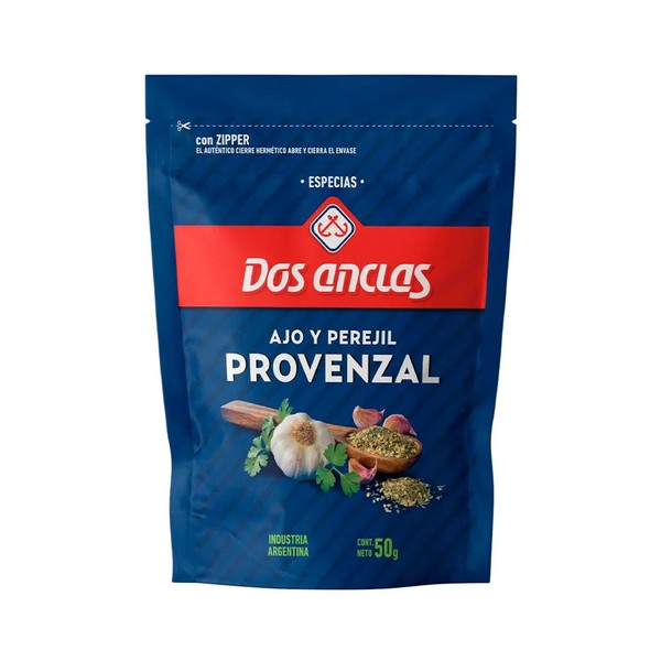Dos Anclas Provenzal Provencal Garlic & Parsley Spice, 50 g / 1.76 oz pouch (pack of 3)