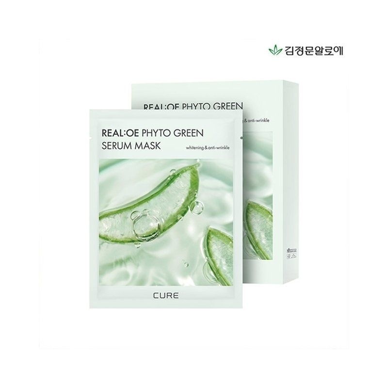 Kim Jeong-moon Aloe Lassence Loe Cure Phyto Green Serum Mask