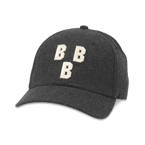 AMERICAN NEEDLE Archive Legend Birmingham Black Barons Vintage Baseball Negro League Buckle Strap Dad Hat (21005A-BBB-BLK)