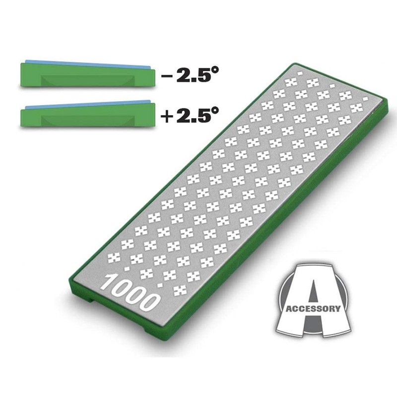 M-Power Diamond Cross Angled SuperFine Diamond Stone, Green - 1000
