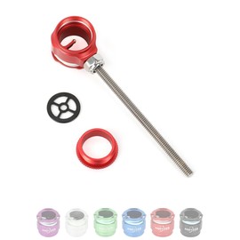 Apertures for Recurve Bow Sight - 0.019" Single Pin Bow Sight, CNC Machined Alloy with Anodized Finish, Target Archery Recurve Accessories for Competition Shooters (Red)