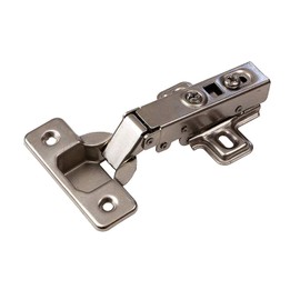 Gedotec Furniture Hinge with Automatic Closing & Soft-Close Damping Kitchen Hinge | Pot Hinge Clip Top 110° Corner Stop G20 | Crank 0 mm | Pack of 1 - Cabinet Hinge Kitchen with Mounting Plate